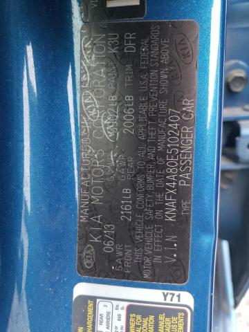 Photo 10 from auction – 2014 KIA FORTE EX with VIN KNAFX4A80E5102407