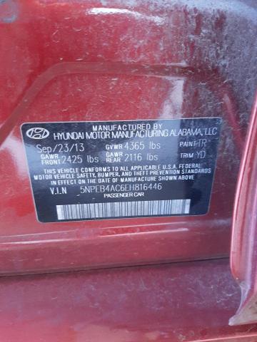 Photo 10 from auction – 2014 HYUNDAI SONATA GLS with VIN 5NPEB4AC6EH816446