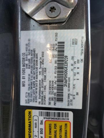Photo 10 from auction – 2016 FORD FUSION SE with VIN 3FA6P0HD0GR339239