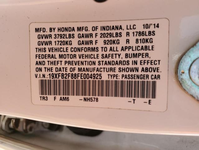 Photo 10 from auction – 2015 HONDA CIVIC EX with VIN 19XFB2F88FE004925