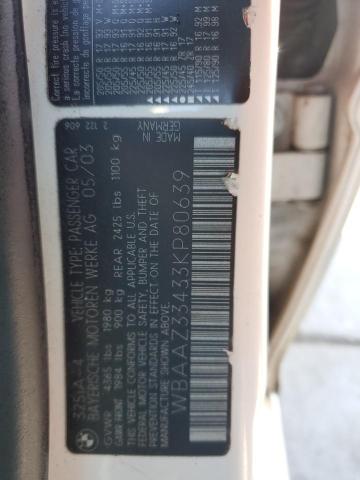 Zdjęcie 10 z aukcji – 2003 BMW 325 I z VIN WBAAZ33433KP80639