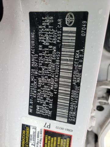 Photo 10 from auction – 2013 TOYOTA CAMRY L with VIN 4T1BF1FK3DU288452