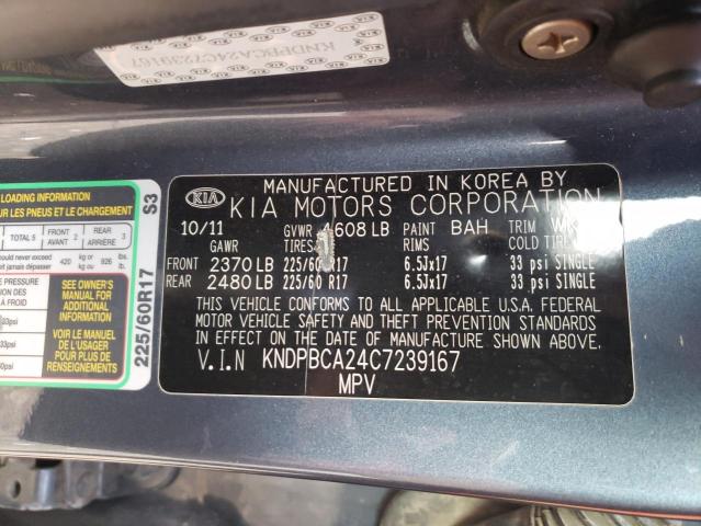 Photo 10 from auction – 2012 KIA SPORTAGE L with VIN KNDPBCA24C7239167