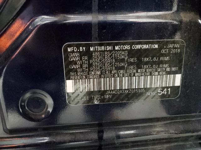 Photo 10 from auction – 2019 MITSUBISHI OUTLANDER with VIN JA4AD2A3XKZ015935