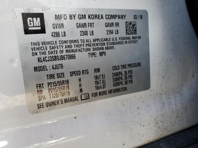 Photo 10 from auction – 2018 BUICK ENCORE with VIN KL4CJ3SB9JB670866