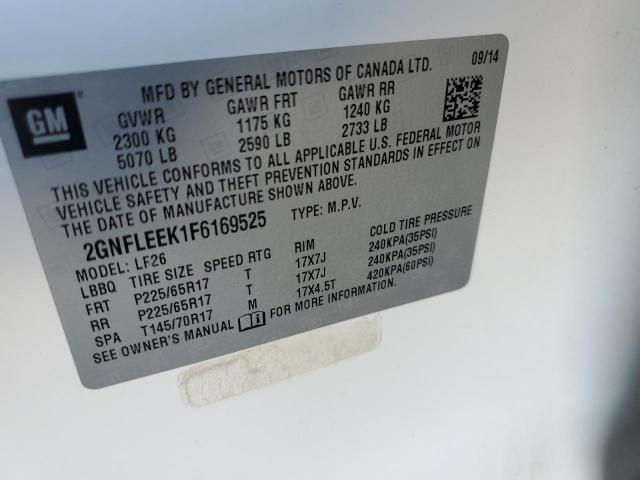 Photo 10 from auction – 2015 CHEVROLET EQUINOX LS with VIN 2GNFLEEK1F6169525
