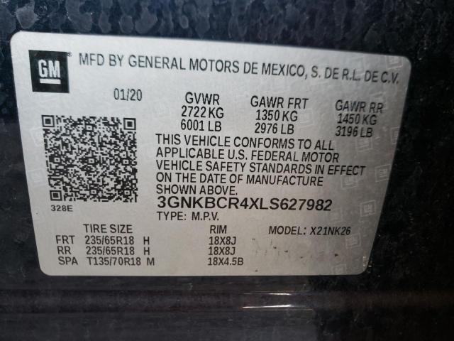 Photo 10 from auction – 2020 CHEVROLET BLAZER 2LT with VIN 3GNKBCR4XLS627982