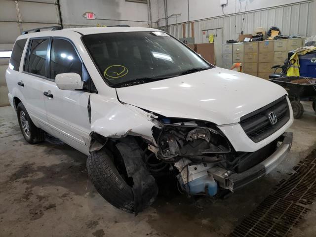 HONDA PILOT EX 2005 with VIN 5FNYF18495B059586 - Photo from auction