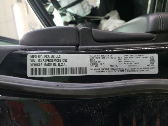 Photo 10 from auction – 2021 JEEP GRAND CHER with VIN 1C4RJFBG0MC621552