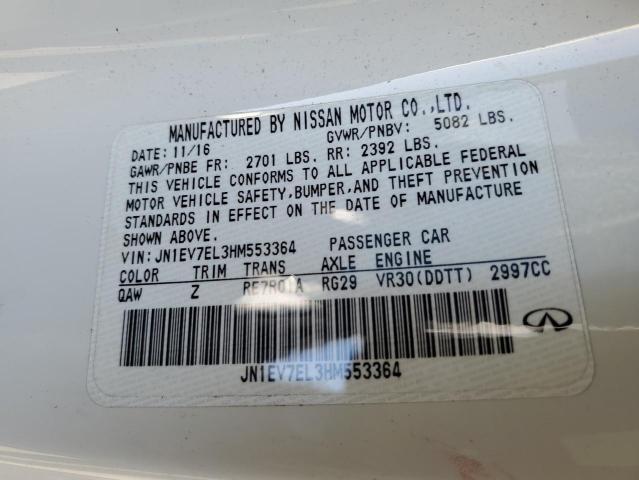 Photo 10 from auction – 2017 INFINITI Q60 PREMIU with VIN JN1EV7EL3HM553364