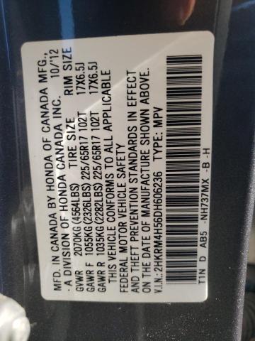Photo 10 from auction – 2013 HONDA CR-V EX with VIN 2HKRM4H56DH606236