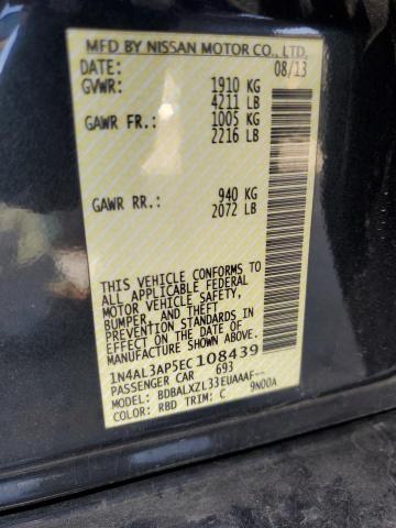 Photo 10 from auction – 2014 NISSAN ALTIMA 2.5 with VIN 1N4AL3AP5EC108439