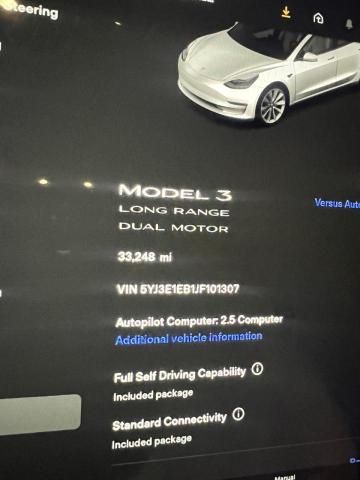 Photo 8 from auction – 2018 TESLA MODEL 3 with VIN 5YJ3E1EB1JF101307