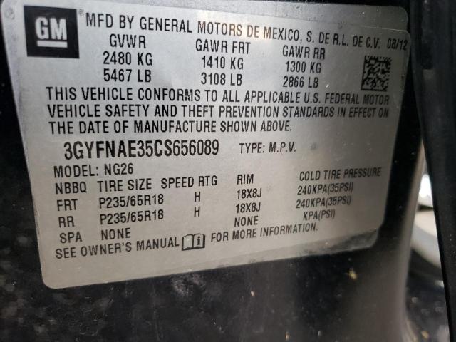Photo 10 from auction – 2012 CADILLAC SRX LUXURY with VIN 3GYFNAE35CS656089