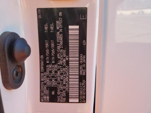 Photo 10 from auction – 2019 TOYOTA 4RUNNER SR with VIN JTEBU5JR8K5665253