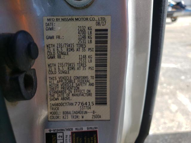 Photo 10 from auction – 2017 NISSAN FRONTIER S with VIN 1N6BD0CT7HN776415