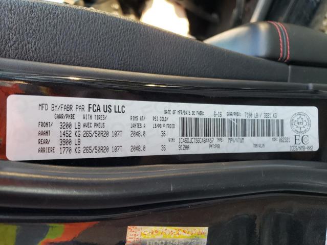 Photo 10 from auction – 2016 DODGE DURANGO R/ with VIN 1C4SDJCT5GC484457