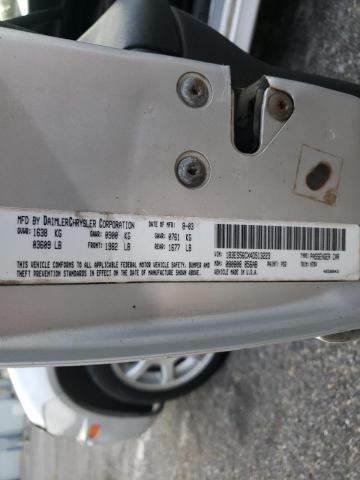 Photo 10 from auction – 2004 DODGE NEON SXT with VIN 1B3ES56CX4D513223