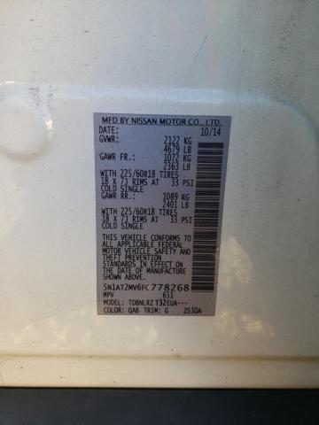 Photo 10 from auction – 2015 NISSAN ROGUE S with VIN 5N1AT2MV6FC778268