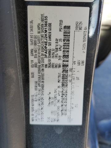 Photo 10 from auction – 2019 FORD FIESTA SE with VIN 3FADP4EJ2KM138635
