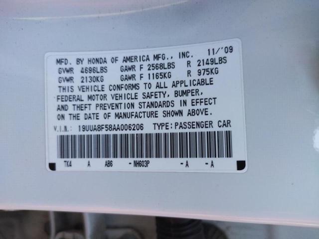 Photo 10 from auction – 2010 ACURA TL with VIN 19UUA8F58AA006206