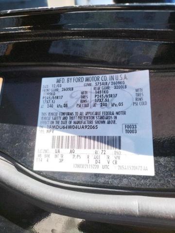 Photo 10 from auction – 2004 FORD EXPLORER E with VIN 1FMDU64W04UA92065