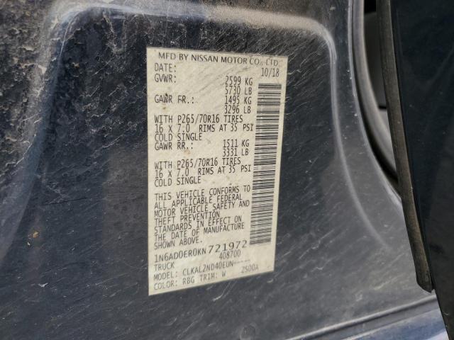Photo 10 from auction – 2019 NISSAN FRONTIER S with VIN 1N6AD0ER0KN721972