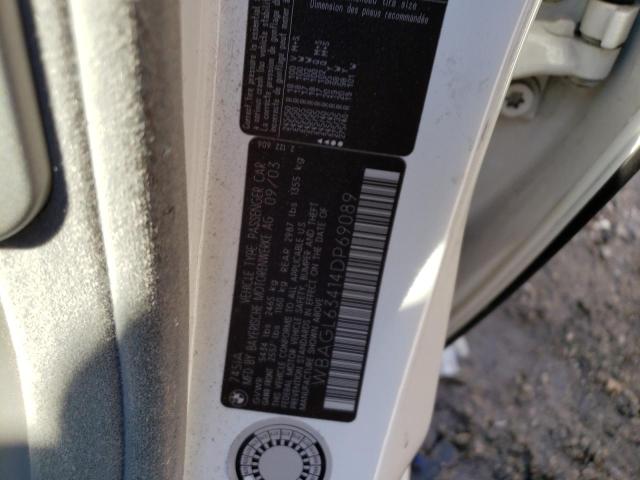 Photo 10 from auction – 2004 BMW 745 I with VIN WBAGL63414DP69089