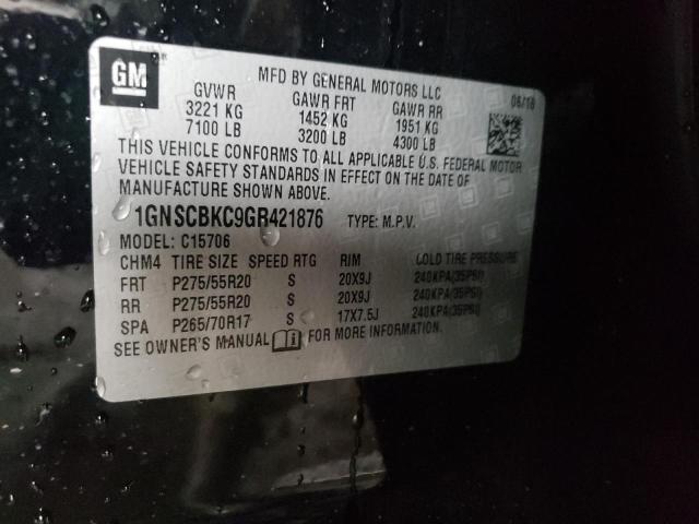 Photo 10 from auction – 2016 CHEVROLET TAHOE C150 with VIN 1GNSCBKC9GR421876