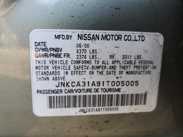 Photo 10 from auction – 2001 INFINITI I30 with VIN JNKCA31A91T005005