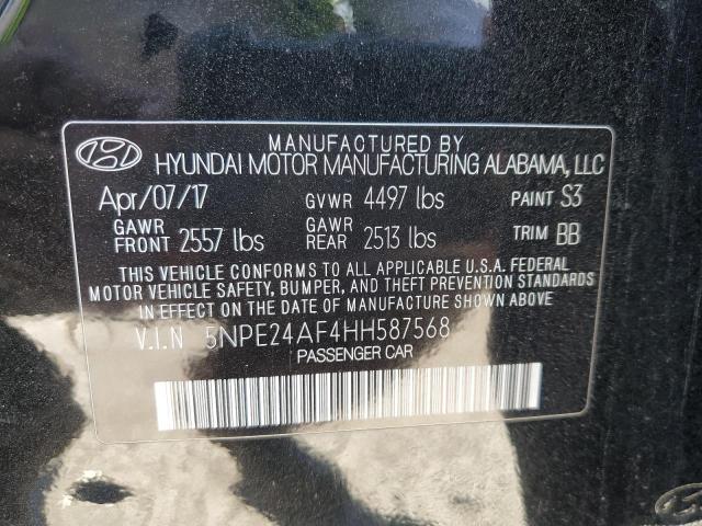 Photo 10 from auction – 2017 HYUNDAI SONATA SE with VIN 5NPE24AF4HH587568