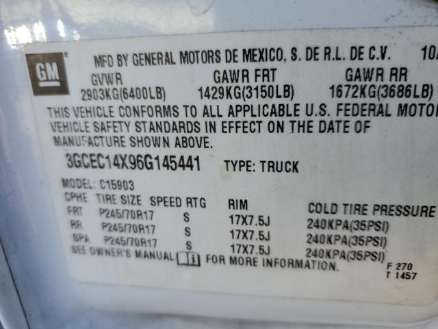 Photo 10 from auction – 2006 CHEVROLET SILVERADO with VIN 3GCEC14X96G145441