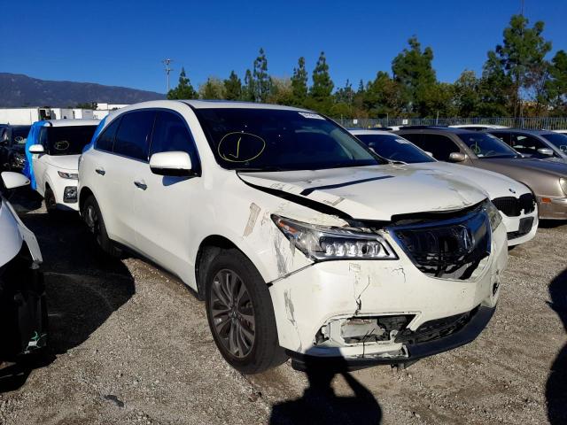 ACURA MDX TECHNO 2015 with VIN 5FRYD4H61FB030754 - Photo from auction