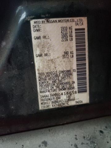 Photo 10 from auction – 2014 NISSAN ALTIMA 2.5 with VIN 1N4AL3AP0EC418658