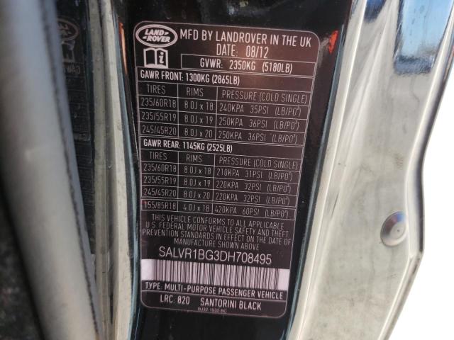 Photo 10 from auction – 2013 LAND ROVER RANGE ROVE with VIN SALVR1BG3DH708495