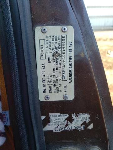 Photo 10 from auction – 1982 FIAT X19 with VIN ZFABS00A2C8143458