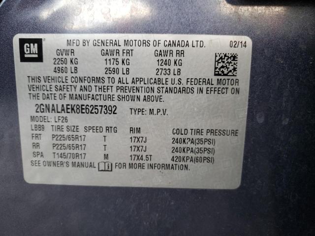 Photo 10 from auction – 2014 CHEVROLET EQUINOX LS with VIN 2GNALAEK8E6257392