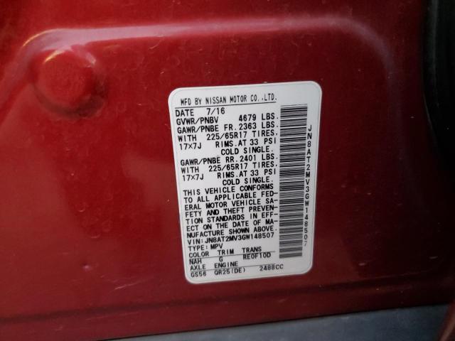 Photo 10 from auction – 2016 NISSAN ROGUE S with VIN JN8AT2MV3GW148507