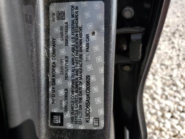 Photo 10 from auction – 2019 CHEVROLET SPARK 1LT with VIN KL8CD6SA9KC809629