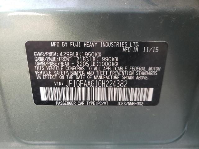 Photo 10 from auction – 2016 SUBARU IMPREZA with VIN JF1GPAA61GH224382