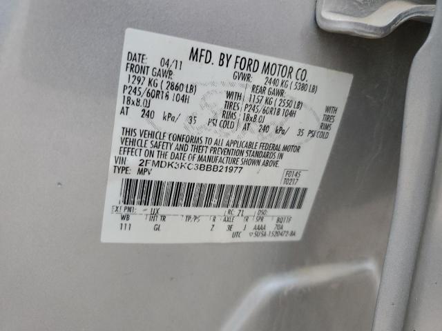 Photo 10 from auction – 2011 FORD EDGE LIMIT with VIN 2FMDK3KC3BBB21977