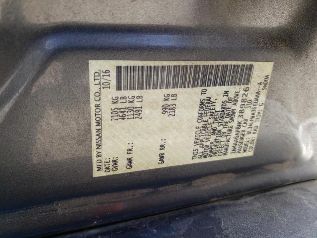 Photo 10 from auction – 2017 NISSAN MAXIMA with VIN 1N4AA6AP8HC389826