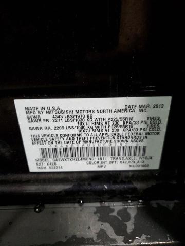 Foto 10 de la subasta – 2013 MITSUBISHI OUTLANDER con VIN 4A4AR5AU2DE018218