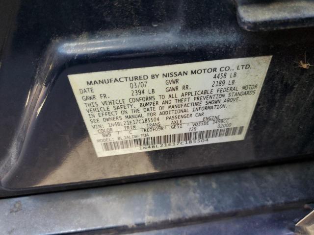 Photo 10 from auction – 2007 NISSAN ALTIMA 3.5 with VIN 1N4BL21E17C185504