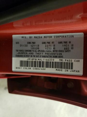 Photo 10 from auction – 2020 MAZDA 3 SELECT with VIN JM1BPBCMXL1166359