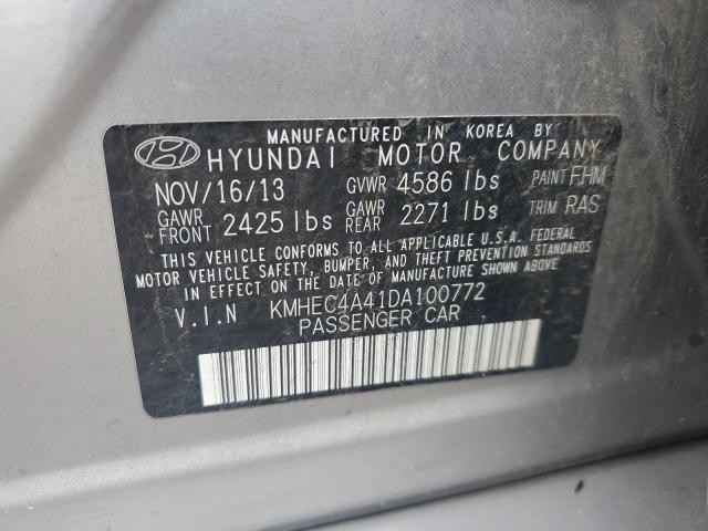 Photo 10 from auction – 2013 HYUNDAI SONATA HYB with VIN KMHEC4A41DA100772