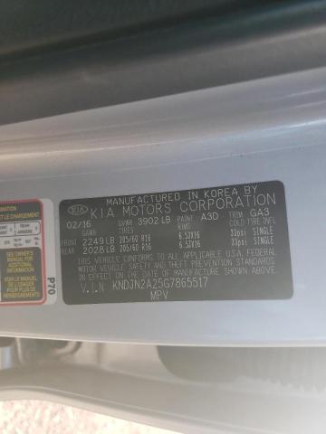 Photo 10 from auction – 2016 KIA SOUL with VIN KNDJN2A25G7865517