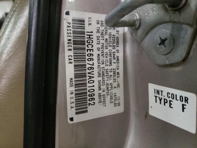 Photo 10 from auction – 1997 HONDA ACCORD with VIN 1HGCE6676VA010962