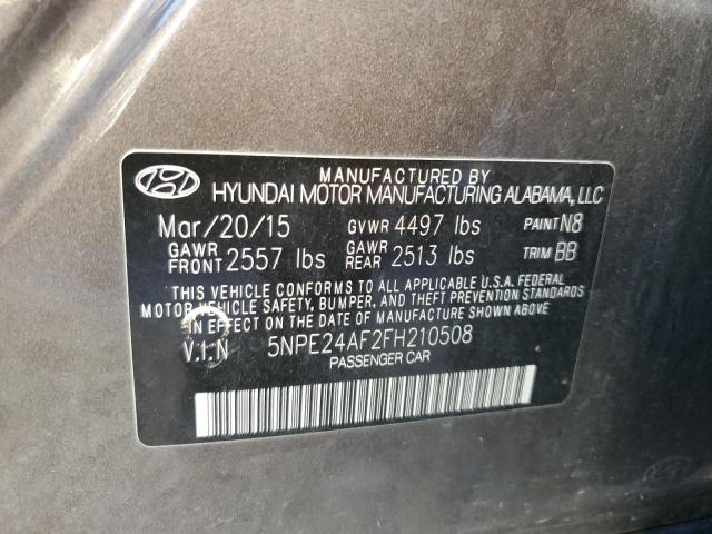 Photo 10 from auction – 2015 HYUNDAI SONATA SE with VIN 5NPE24AF2FH210508