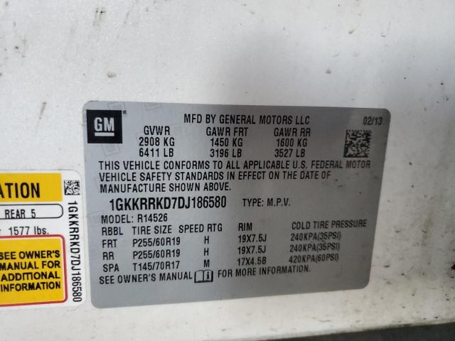 Photo 10 from auction – 2013 GMC ACADIA SLT with VIN 1GKKRRKD7DJ186580